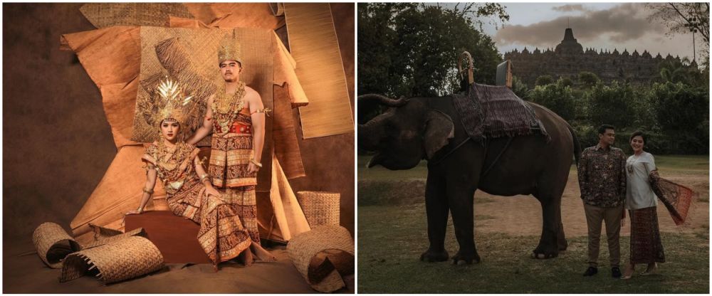 beda gaya prewedding Kaesang dan Kahiyang © Instagram