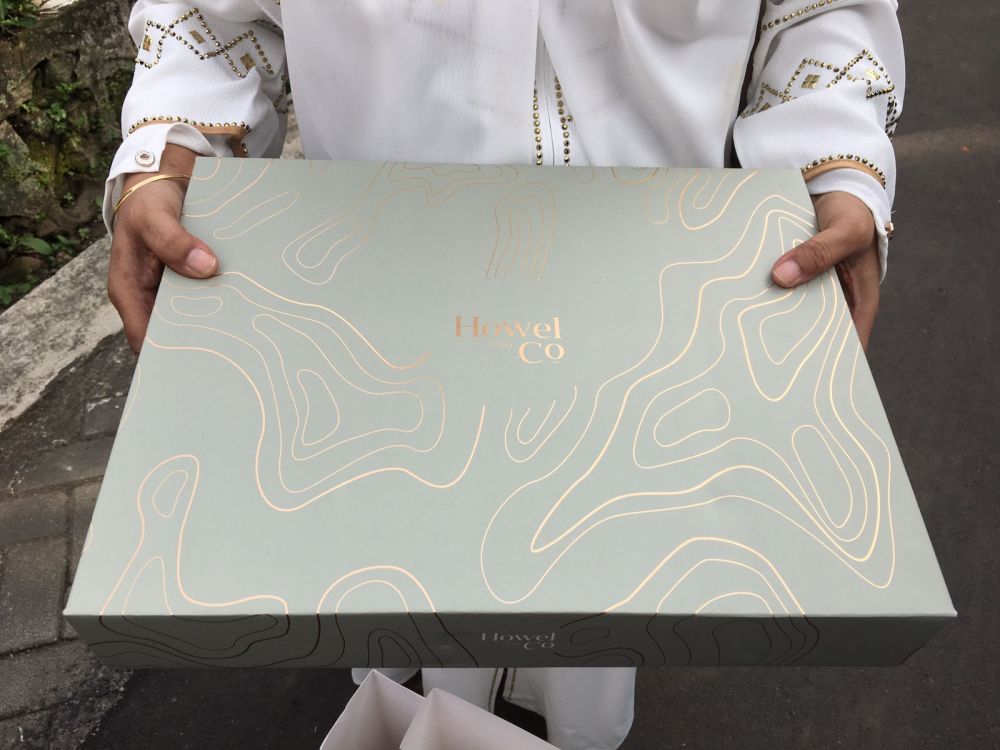 Bingkisan pengajian pernikahan Erina Gudono  © 2022 brilio.net