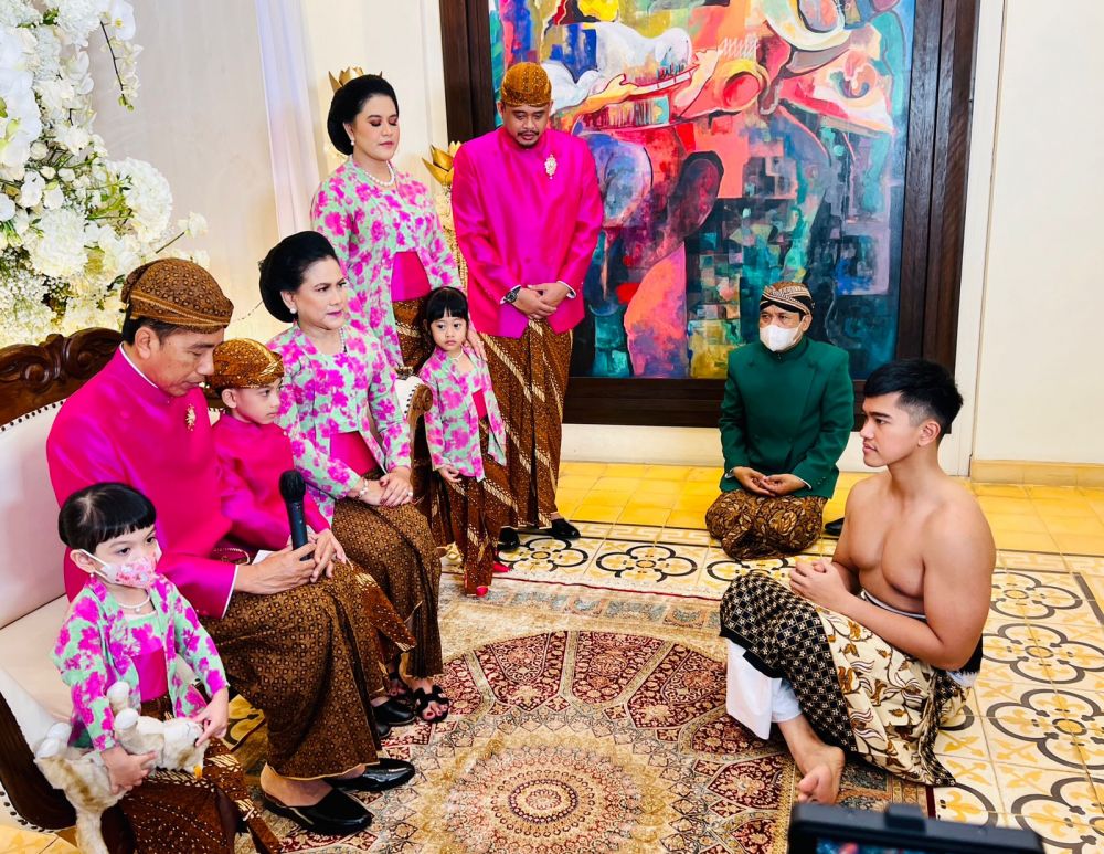 Momen prosesi siraman Kaesang © 2022 brilio.net