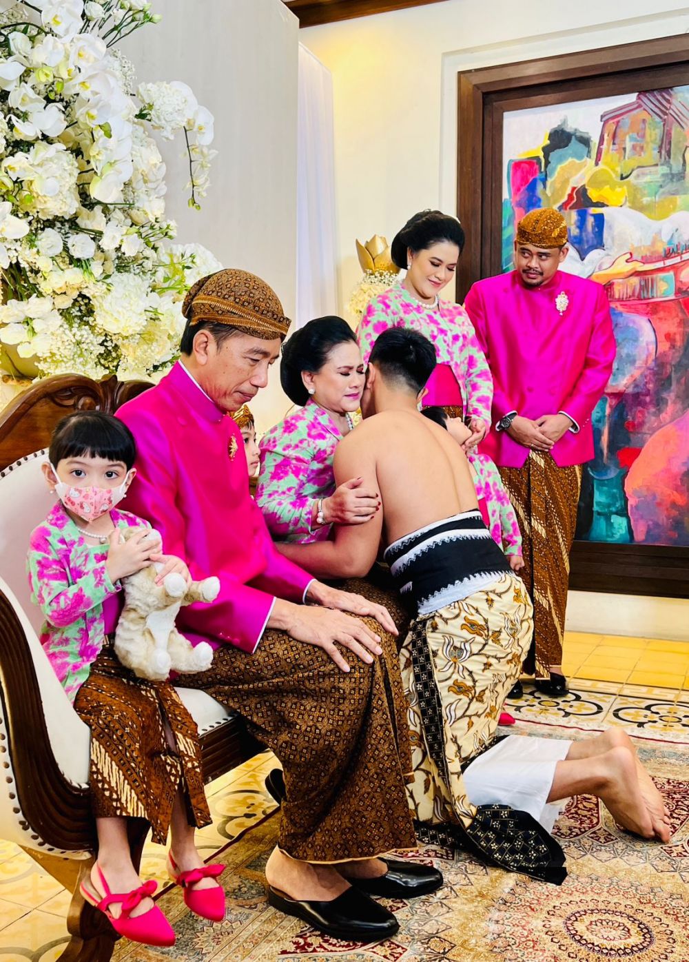 Momen prosesi siraman Kaesang © 2022 brilio.net