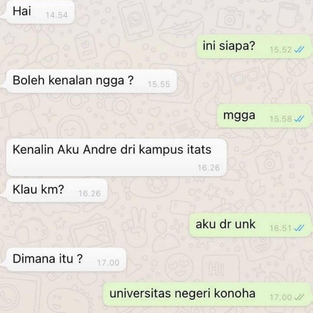 chat singkatan tiga huruf © berbagai sumber chat singkatan tiga huruf © berbagai sumber