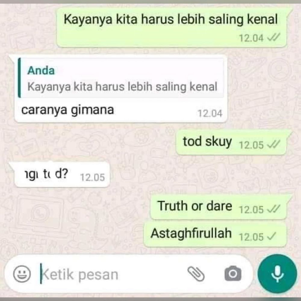 chat singkatan tiga huruf © berbagai sumber