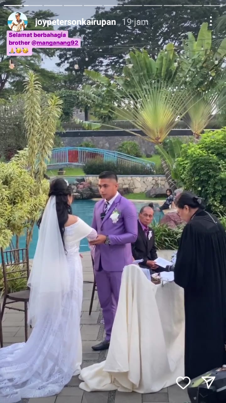 momen pernikahan aprilio manganang © instagram