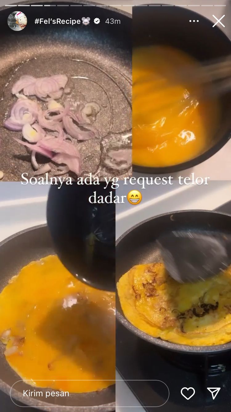 7 Kreasi masakan Felicia Tissue mantan pacar Kaesang, simpel dan cocok buat pemula