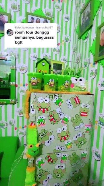 rumah kontrakan tema keroppi © TikTok