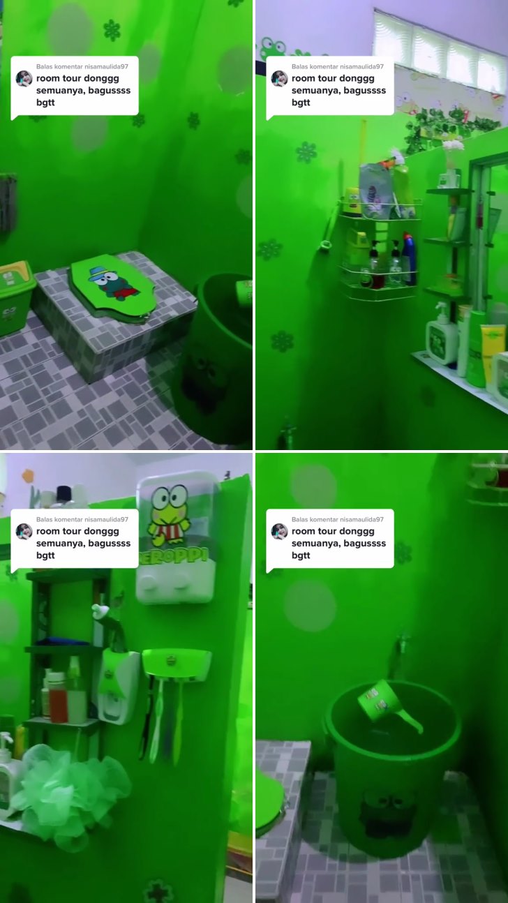 rumah kontrakan tema keroppi © TikTok