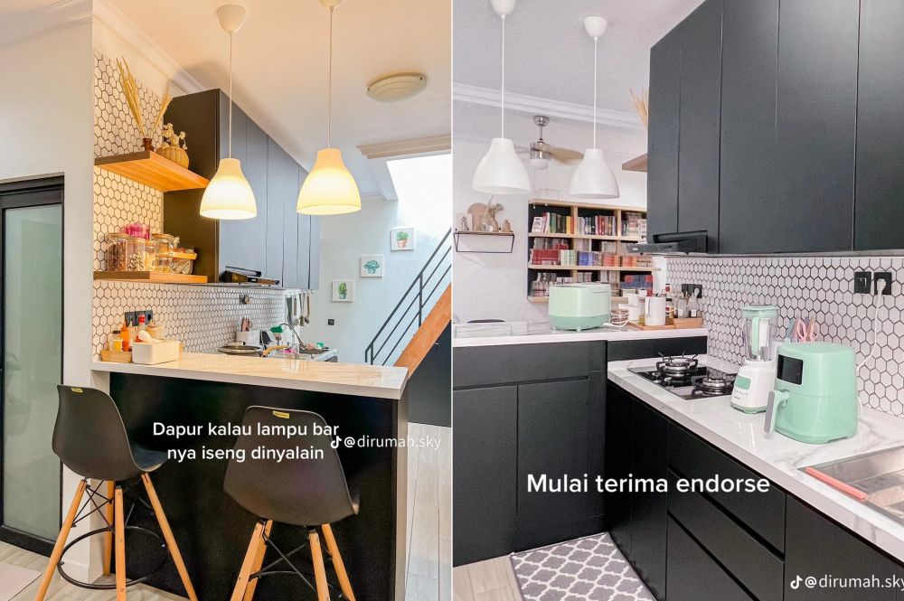 rumah kontrakan jadi minimalis © TikTok