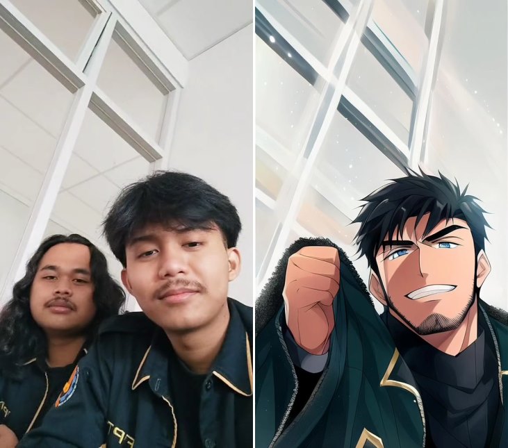 filter AI Manga nggak sesuai ekspektasi © TikTok