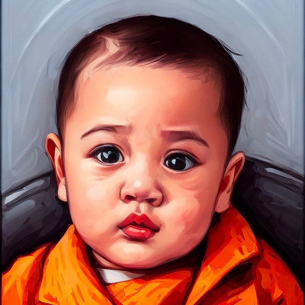 potret AI Avatar anak seleb © berbagai sumber