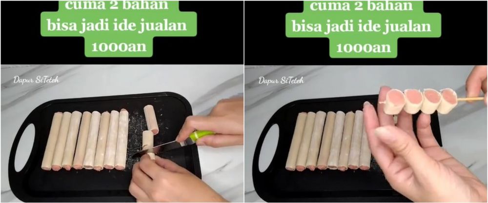 Cara bikin sosis pangsit bisa dijual Rp 1 ribu tapi untung berlipat, cuma pakai 2 bahan