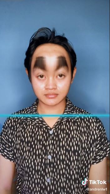 aksi pakai filter viral tiktok © TikTok