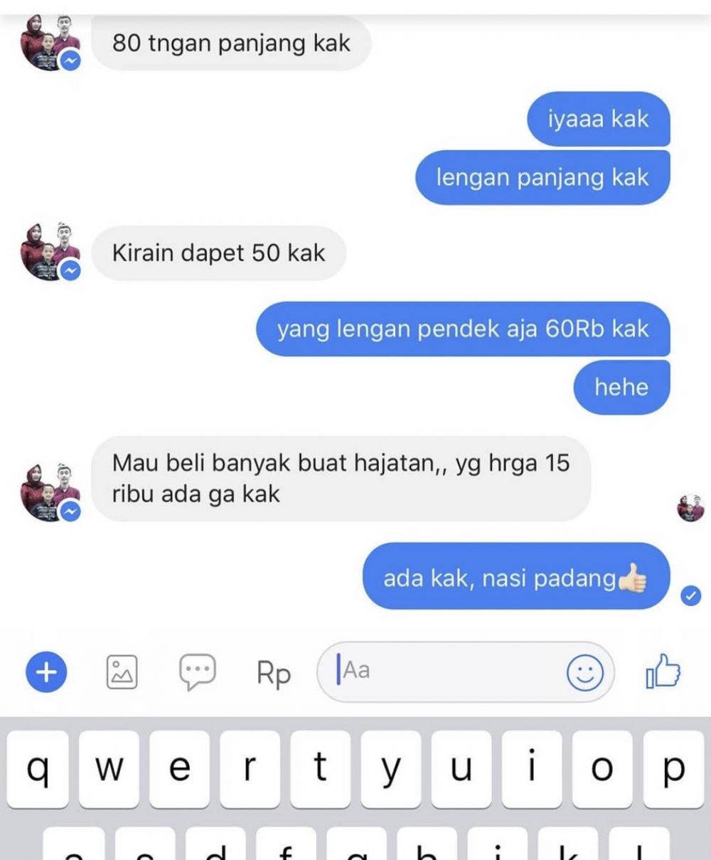 jawaban nggak terduga penjual online shop © berbagai sumber