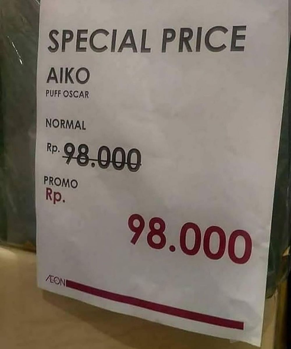 tulisan harga promosi jualan bikin kesal © berbagai sumber tulisan harga promosi jualan bikin kesal © berbagai sumber