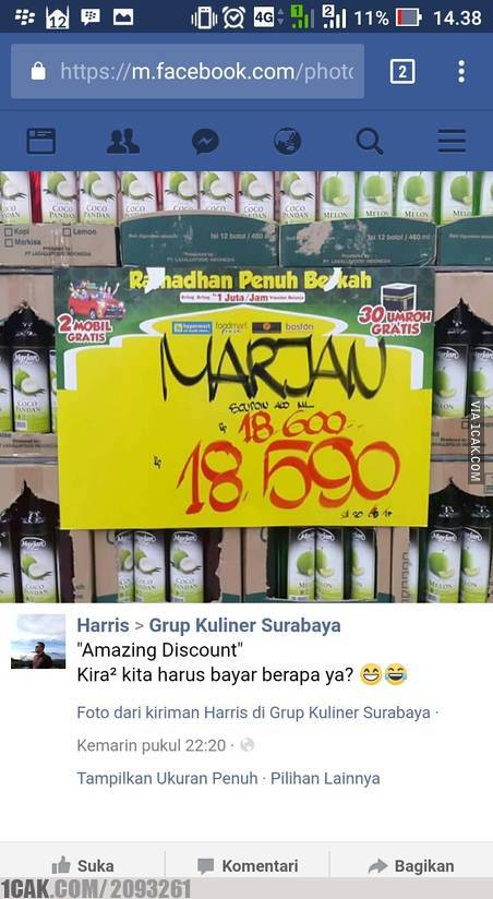 tulisan harga promosi jualan bikin kesal © berbagai sumber tulisan harga promosi jualan bikin kesal © berbagai sumber