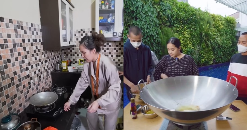Sama-sama simpel khas rumahan, 8 beda cara masak nasi goreng Nagita Slavina dan Ayu Ting Ting