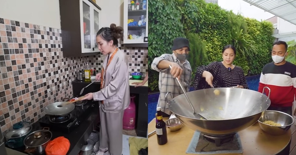 Sama-sama simpel khas rumahan, 8 beda cara masak nasi goreng Nagita Slavina dan Ayu Ting Ting
