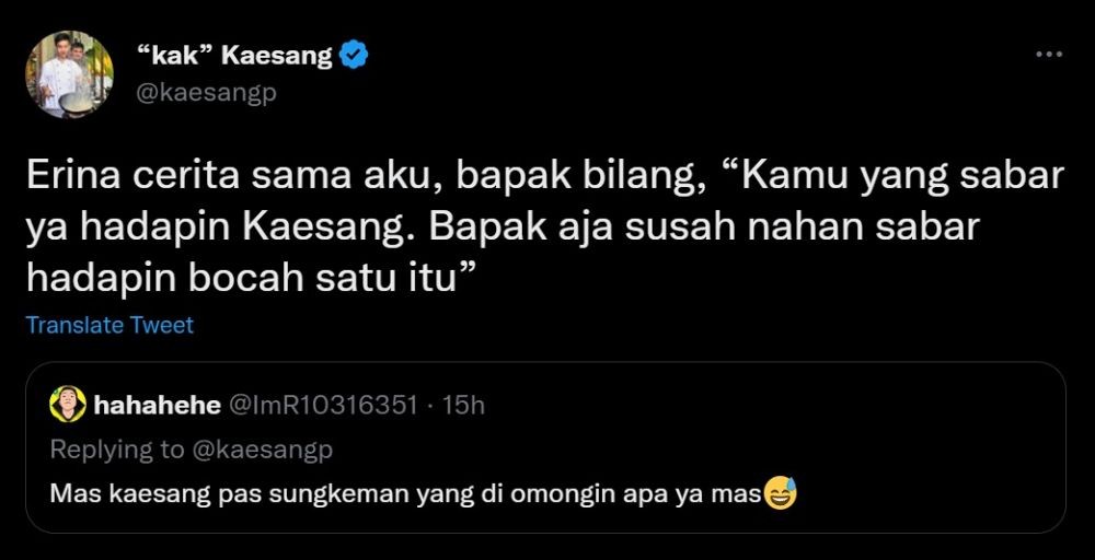 Cuitan kocak Kaesang usai menikah © 2022 berbagai sumber Cuitan kocak Kaesang usai menikah © 2022 berbagai sumber