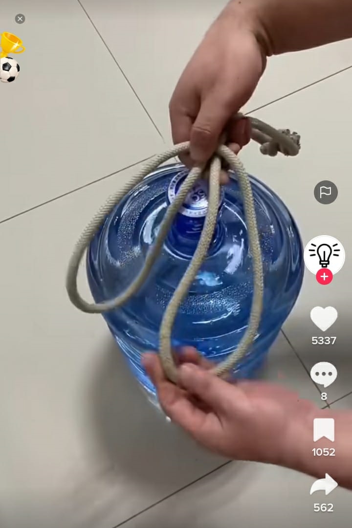 7 Cara mudah bikin tali simpul untuk bantu angkat galon, kuat dan antijatuh