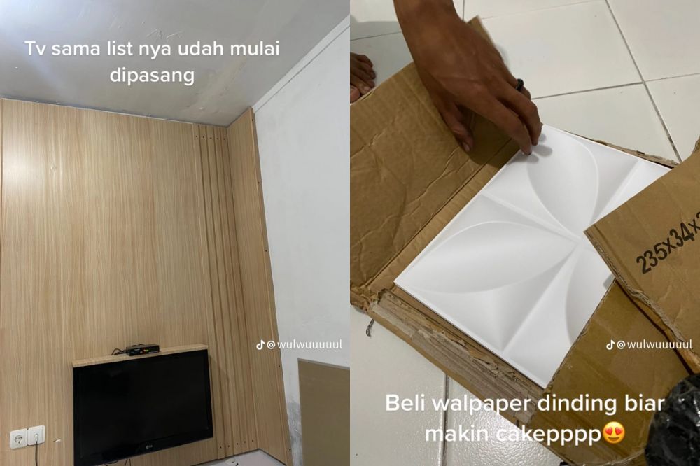 makeover ruang televisi © TikTok