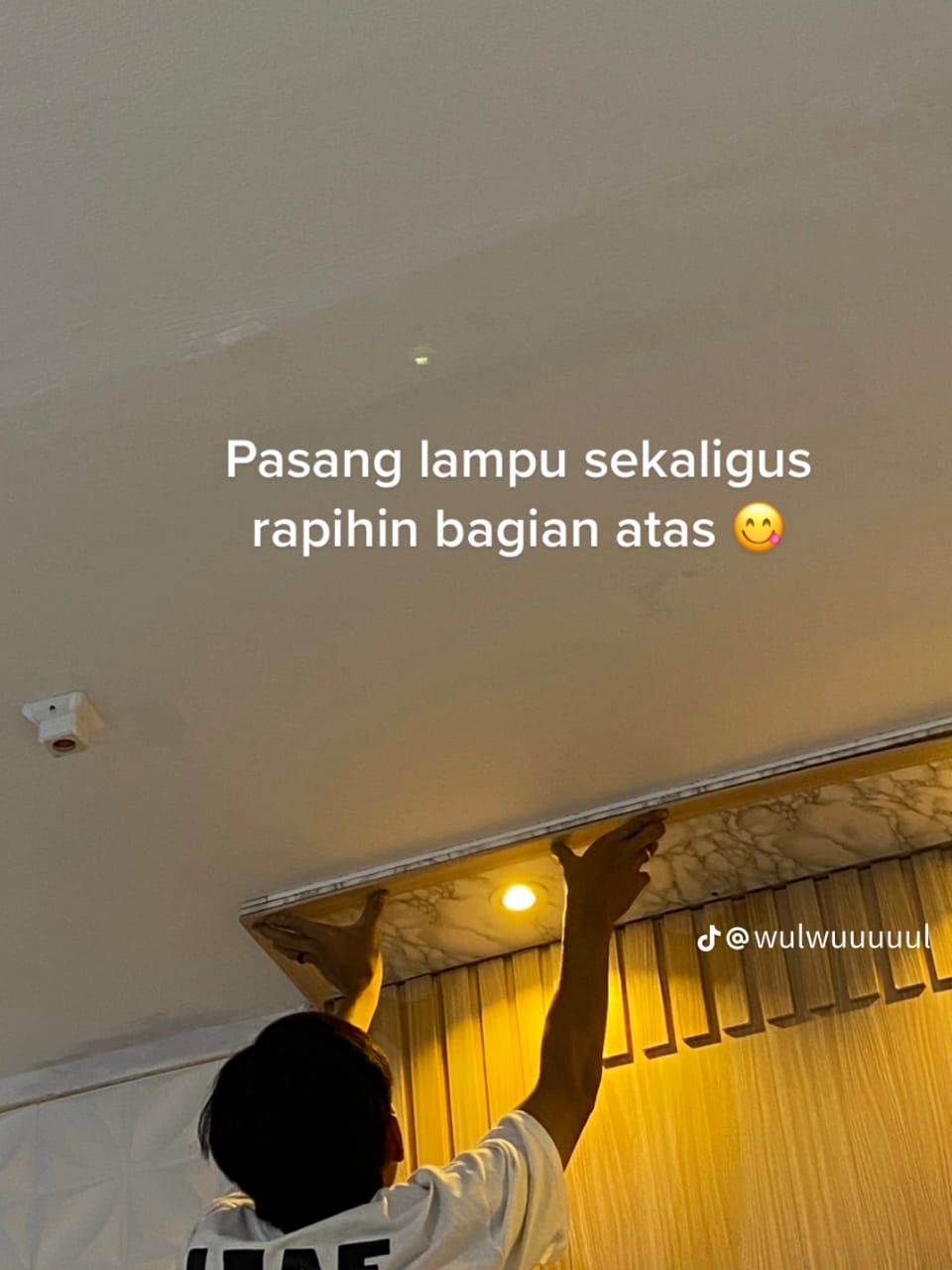 makeover ruang televisi © TikTok