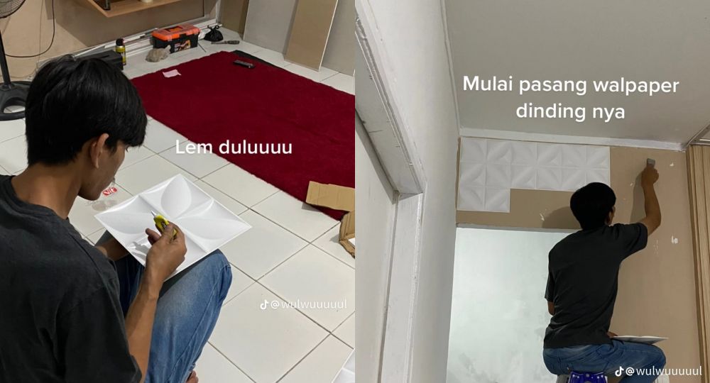 makeover ruang televisi © TikTok