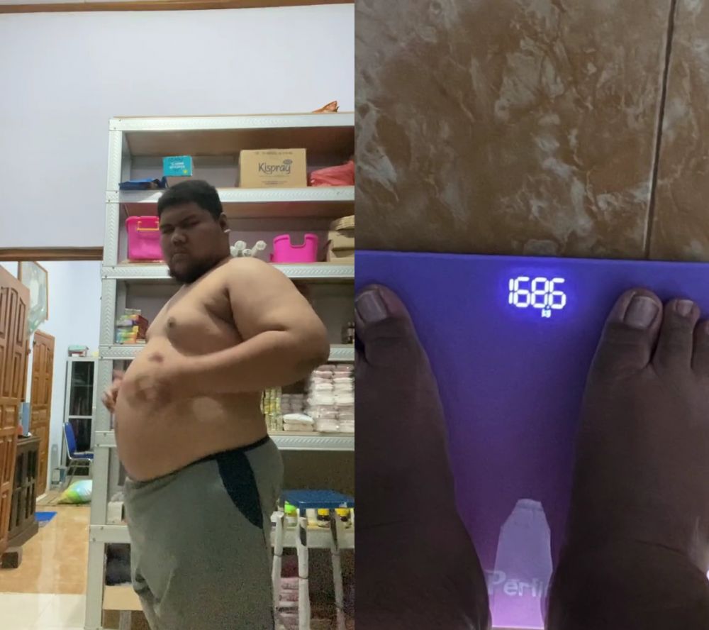 Pria ini turun bobot 70 kg dari semula 168 kg, intip 9 transformasi dan usaha yang tak khianati hasil