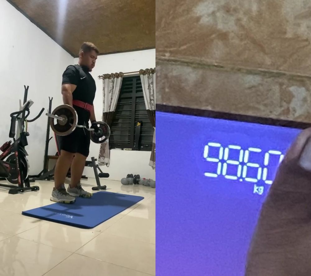 transformasi pria turun bobot hingga 70 kg © TikTok