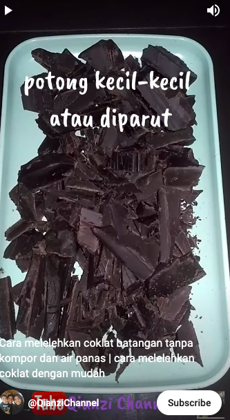 Cara mudah melelehkan cokelat batangan tanpa kompor dan air panas