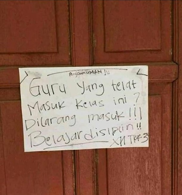 peringatan bernada sindiran © berbagai sumber