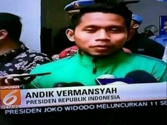 tulisan typo tayangan di berita televisi © 2022 berbagai sumber