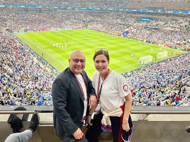 Potret keseruan 6 seleb nonton langsung final Piala Dunia 2022 di Qatar, Maia Estianty jagokan Prancis