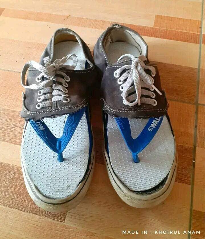 perbaiki sepatu nyeleneh © berbagai sumber perbaiki sepatu nyeleneh © berbagai sumber