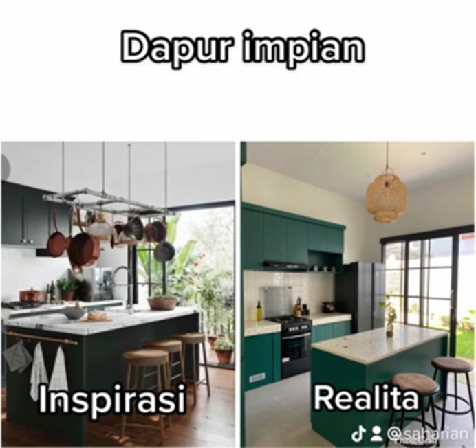 makeover dapur minimalis ala pinterest © TikTok makeover dapur minimalis ala pinterest © TikTok
