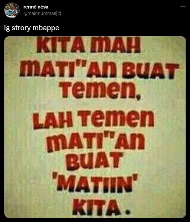 11 Meme lucu Mbappe gagal juara Piala Dunia 2022 ini bikin senyum tipis