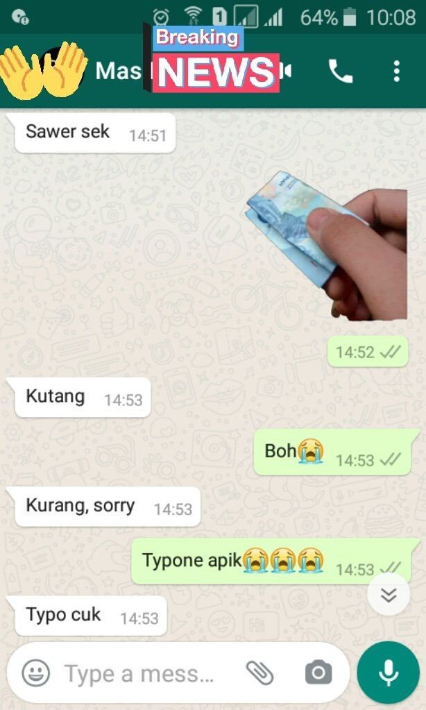 chat tapi typo parah banget bikin bingung © berbagai sumber chat tapi typo parah banget bikin bingung © berbagai sumber