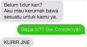 salah kirim chat ke kurir © berbagai sumber