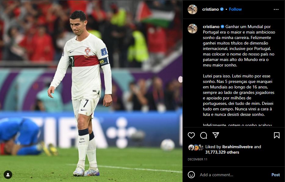 11 Unggahan Instagram atlet bola terbanyak disukai sepanjang masa, Messi & Ronaldo paling berpengaruh