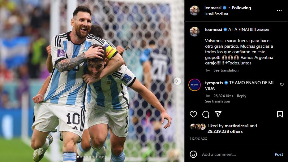 11 Unggahan Instagram atlet bola terbanyak disukai sepanjang masa, Messi & Ronaldo paling berpengaruh