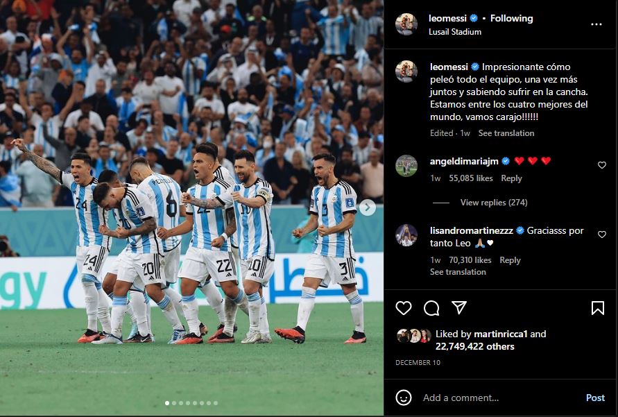 11 Unggahan Instagram atlet bola terbanyak disukai sepanjang masa, Messi & Ronaldo paling berpengaruh