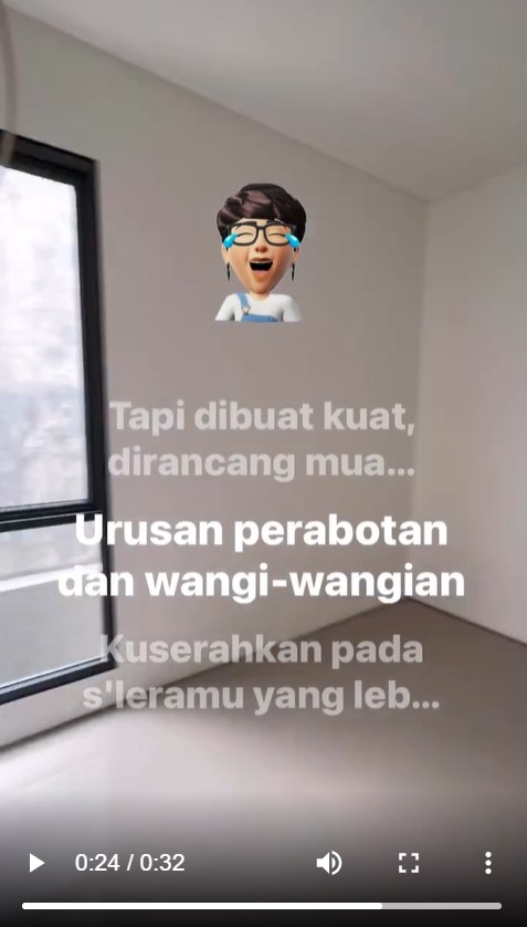 Penampakan rumah baru komedian Aci Resti © 2022 Instagram 