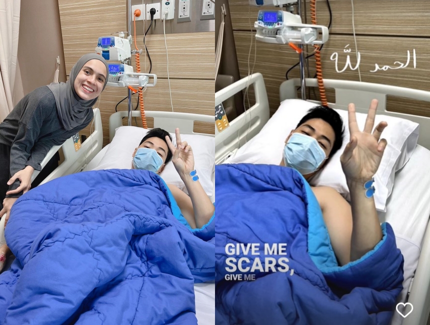 Rizky Kinos operasi saraf kejepit © 2022 Instagram 