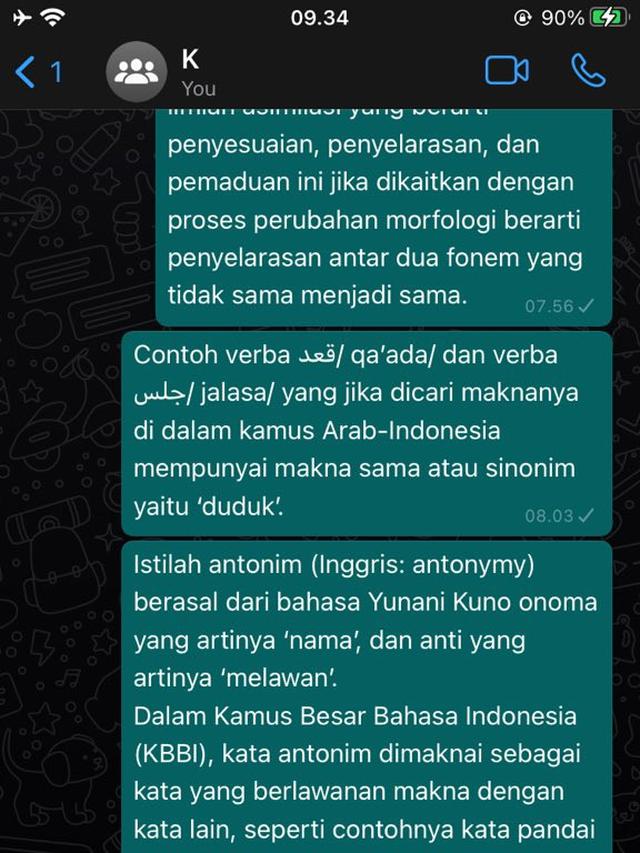 chat WA kirim ke diri sendiri absurd abis © berbagai sumber