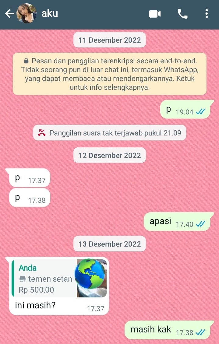 chat WA kirim ke diri sendiri absurd abis © berbagai sumber