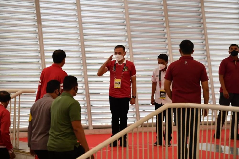 Jokowi hadiri laga Indonesia vs Kamboja © berbagai sumber