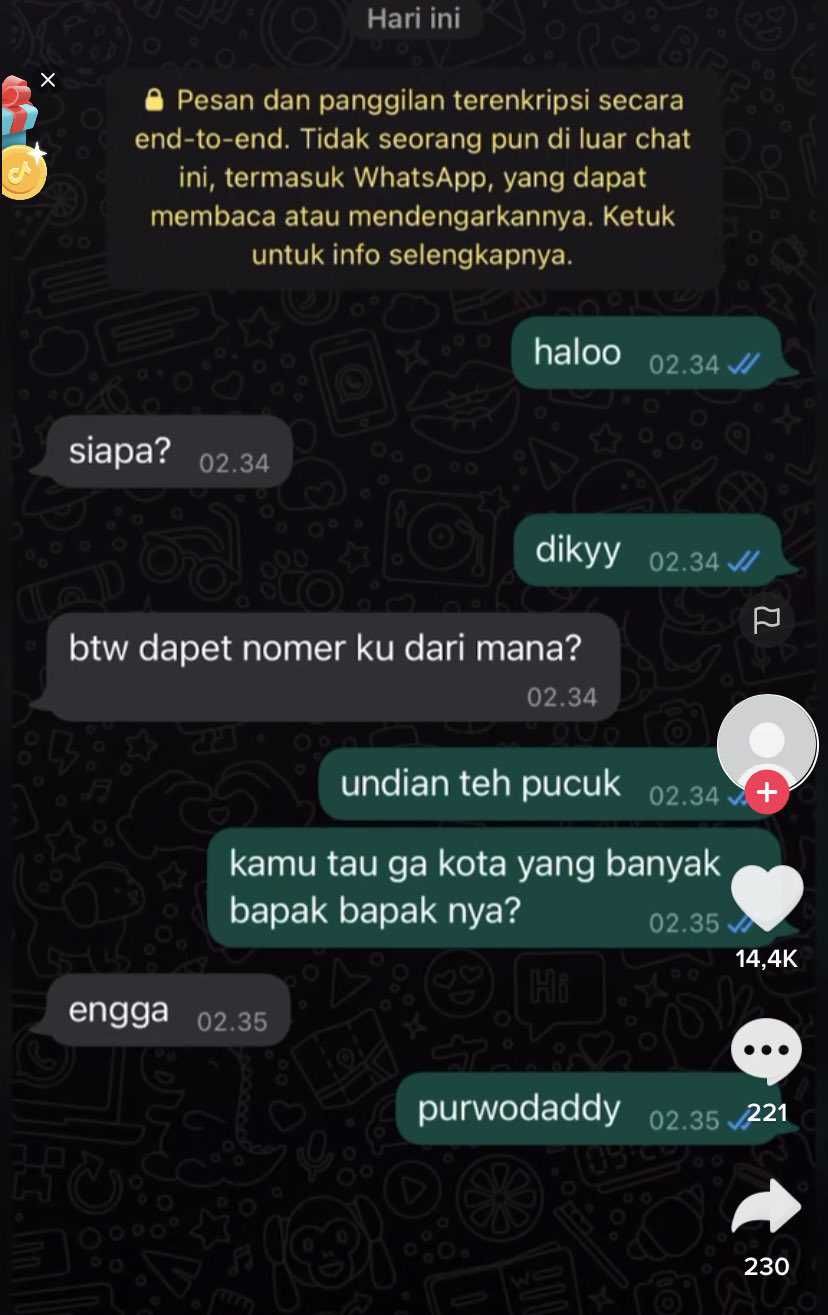 chat kenalan tapi sok tau © berbagai sumber