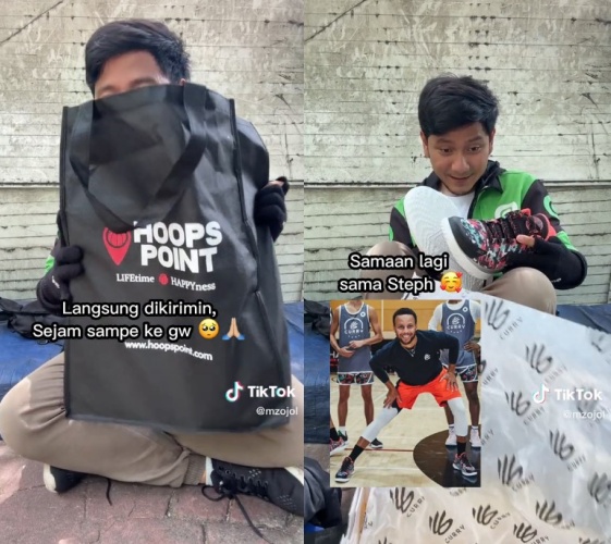 driver ojek online dapat DM dari Gading © TikTok driver ojek online dapat DM dari Gading © TikTok