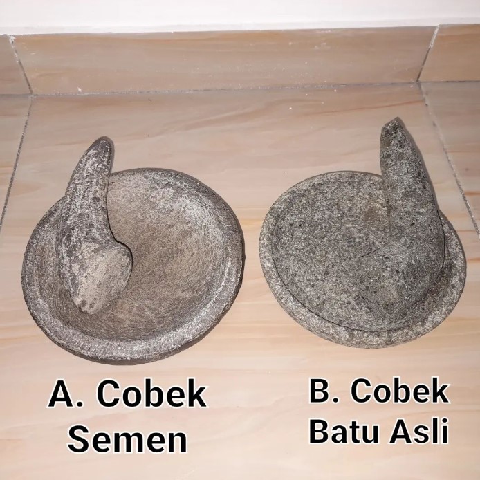 8 Cara mudah membedakan cobek batu asli dan palsu, jangan terkecoh