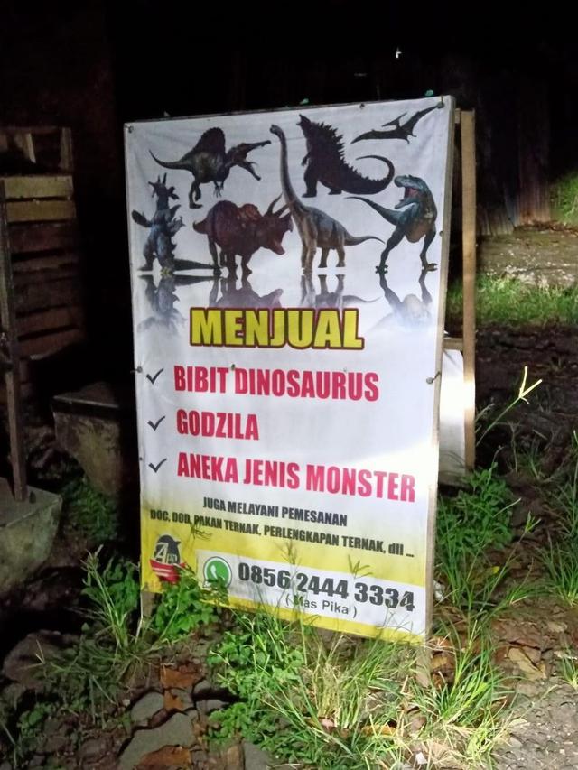 spanduk kocak pakan hewan © Berbagai Sumber spanduk kocak pakan hewan © Berbagai Sumber