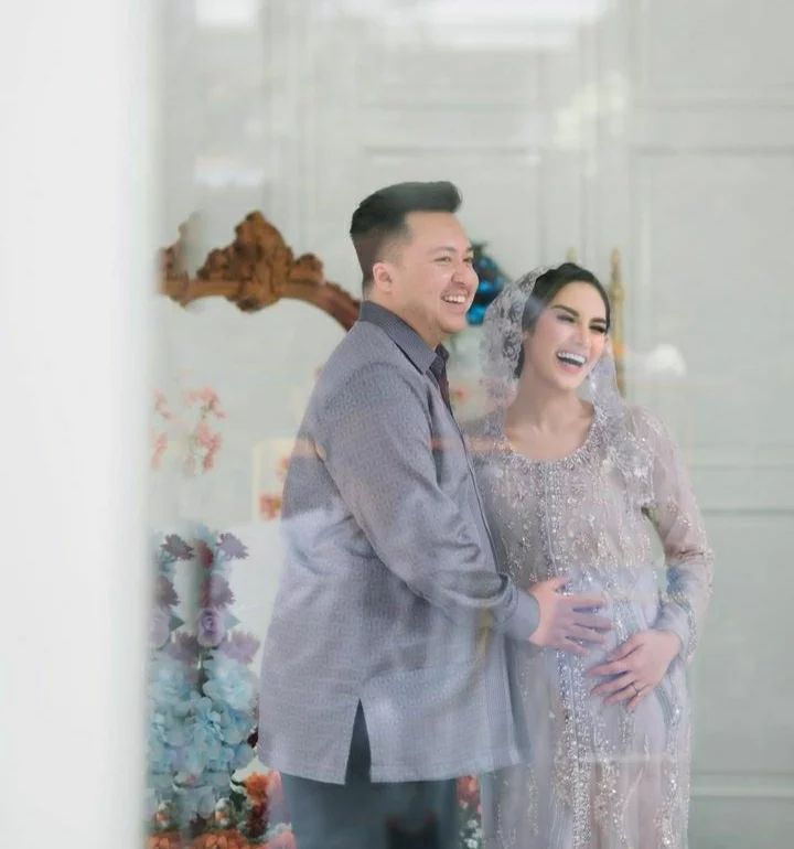 pengajian 4 bulanan Syahra Larez © 2022 Instagram 