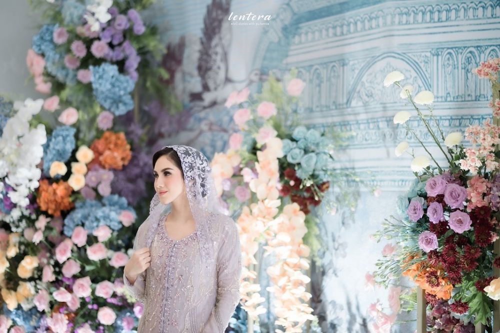 pengajian 4 bulanan Syahra Larez © 2022 Instagram 